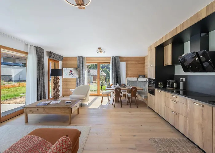 Confortable Avec 2 Chambres, Terrasse Et Parking à - Fr-1-569-123 Appartement Megève